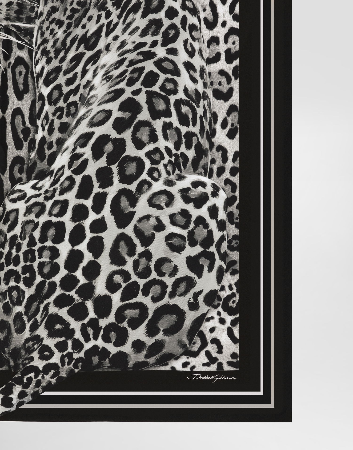 Шал Dolce & Gabbana Leopard Silk Twill Foulard Многоцветен | FN090RGDCUVHI5LD, 1