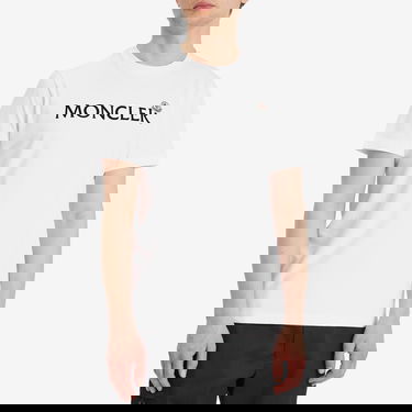 Тениска Moncler Men's Logo T-Shirt Size X-Small Бяло | 8C000-75-8390T-001, 2
