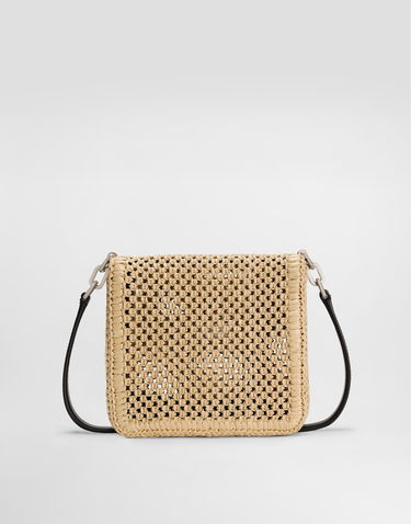 Чанта през рамо Dolce & Gabbana Dolce & Gabbana Woven Raffia Crossbody Bag Бежово | BM2445A9O838L797, 3