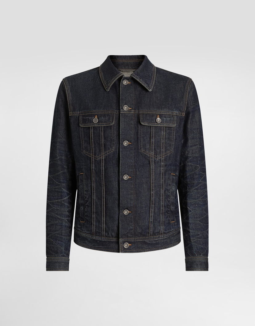 Яке Dolce & Gabbana Dolce & Gabbana Cotton Denim Jacket Синьо | G9BKPDG8NJ2S9001