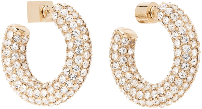 Обеци Jacquemus Les Sculptures 'Les créoles strass' Earrings Бежово | 24E241JW668-5101, 1