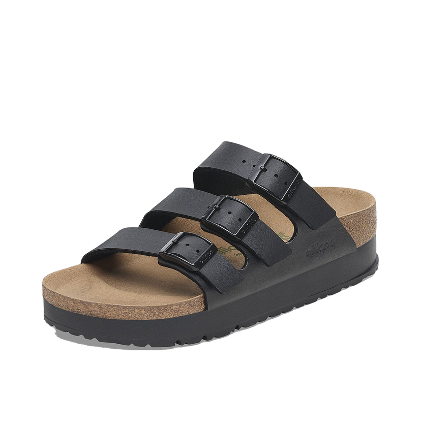 Кецове и обувки Birkenstock Florida III PAP Flex Platform Birko-Flor Narrow Fit Sandals Черно | B1029737