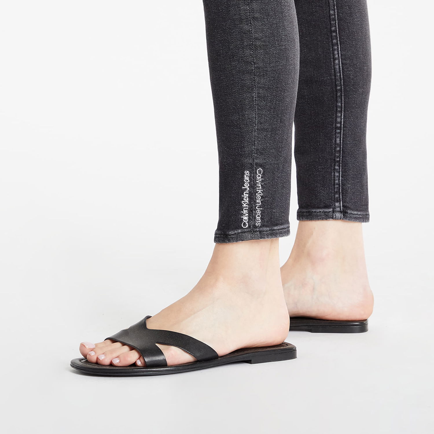 Дънки CALVIN KLEIN Jeans High Rise Skinny Ankle Черно | J20J218630 1BY, 1