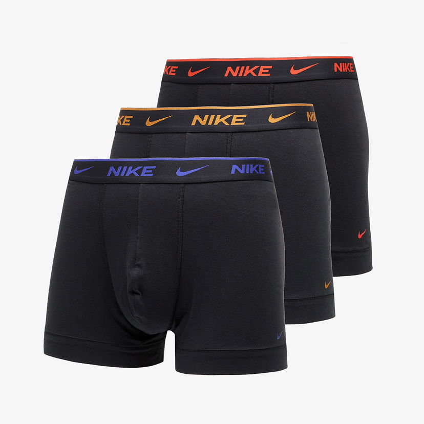 Боксерки Nike DRI-FIT Everyday Cotton Stretch Trunk 3-Pack Black Черно | 0000KE1008-EXZ