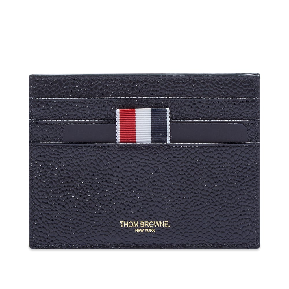 Портфейл Thom Browne Double Grosgrain Card Holder Черно | MAW165B-05581-001, 0