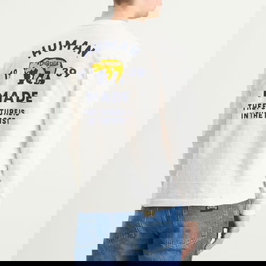 Тениска Human Made Human Made Red Heart Logo Longsleeve T-Shirt Бяло | HM30CS025-WHT, 3