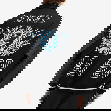 Яке бомбър Neighborhood Neighborhood Stadium Jacket, Size Large Черно | 242SZNH-JKM07-BKW, 3