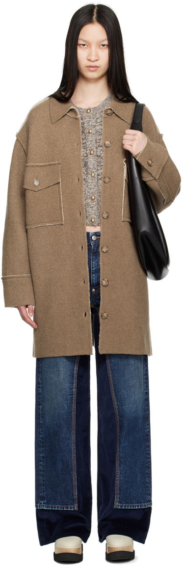 Голяма пазарска чанта Stella McCartney Stella McCartney Exposed Seam Jacket Черно | 6K08503S2502, 0