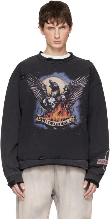 Суитчър Who Decides War Who Decides War Moon Sweatshirt Черно | 1110480002FW25, 0