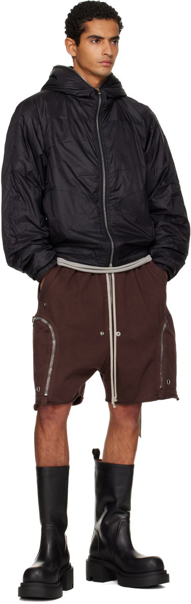 Къси панталони Rick Owens Rick Owens DRKSHDW Concordians Bauhaus Drawstring Zipped Cargo Shorts with Raw Hem Кафяво | DU02E7389 RIG, 3