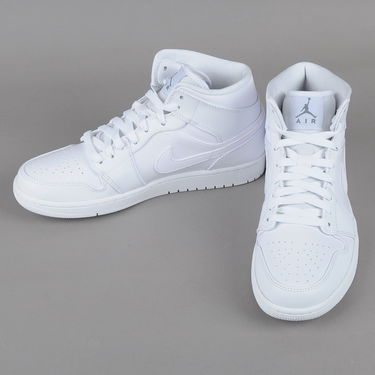 Кецове и обувки Jordan 1 Mid Бяло | 554724-102, 2
