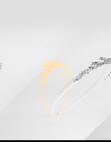 Бижута Dolce & Gabbana Headband with Rhinestones, Enamel Flowers and Leaves Бяло | WHR6J1W1111W0001, 0