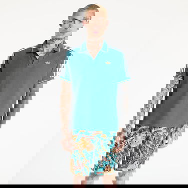 Поло тениска adidas Originals adidas Originals Waffle Knit Polo Shirt Зелено | KC0691, 4