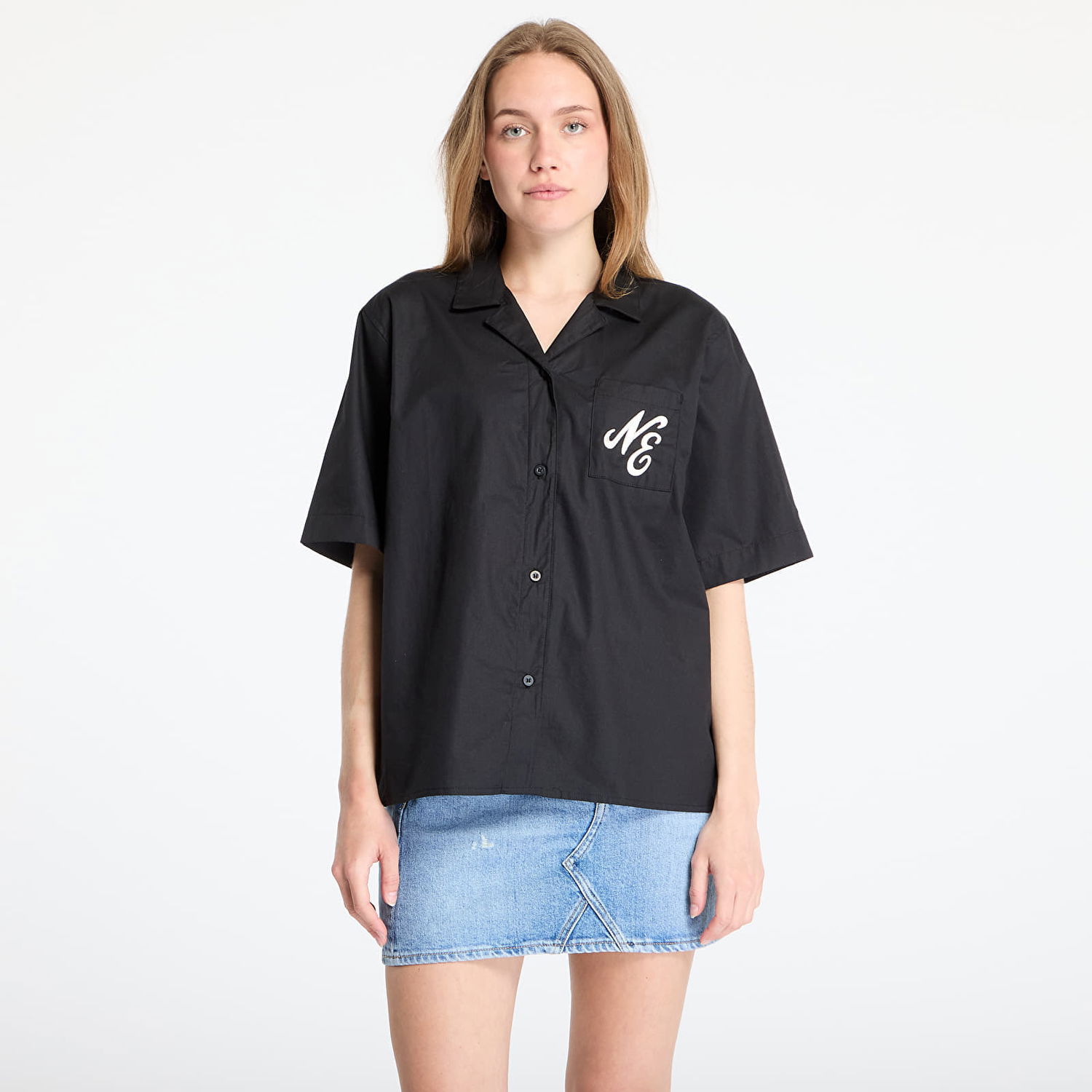 Риза New Era New Era Revere Shirt Черно | 60596530, 0
