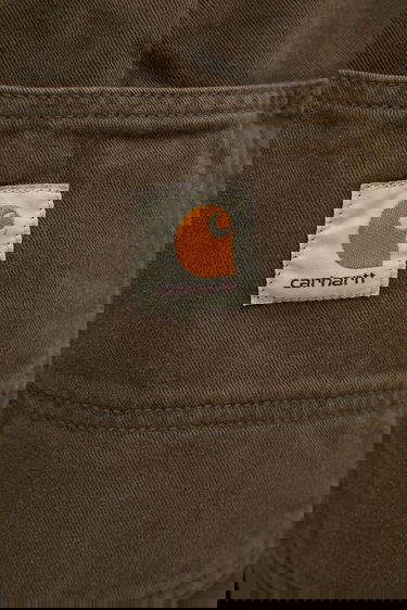 Панталони Carhartt WIP Crawton Wide-Leg Cotton Pants with Patch Pockets Кафяво | I035657.63GD, 3