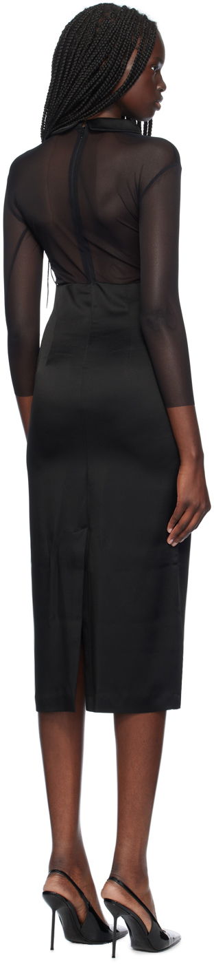 Pокля Blumarine Heart Detail Midi Dress Черно | A444A212A, 2