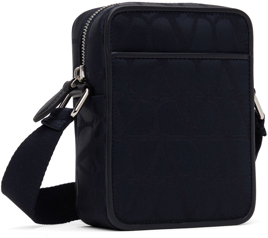 Чанта през рамо Valentino Valentino Garavani Small Iconographe Nylon Messenger Bag Тъмно синьо | 5Y2B0C30CSH, 1
