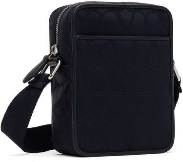 Чанта през рамо Valentino Valentino Garavani Small Iconographe Nylon Messenger Bag Тъмно синьо | 5Y2B0C30CSH, 1