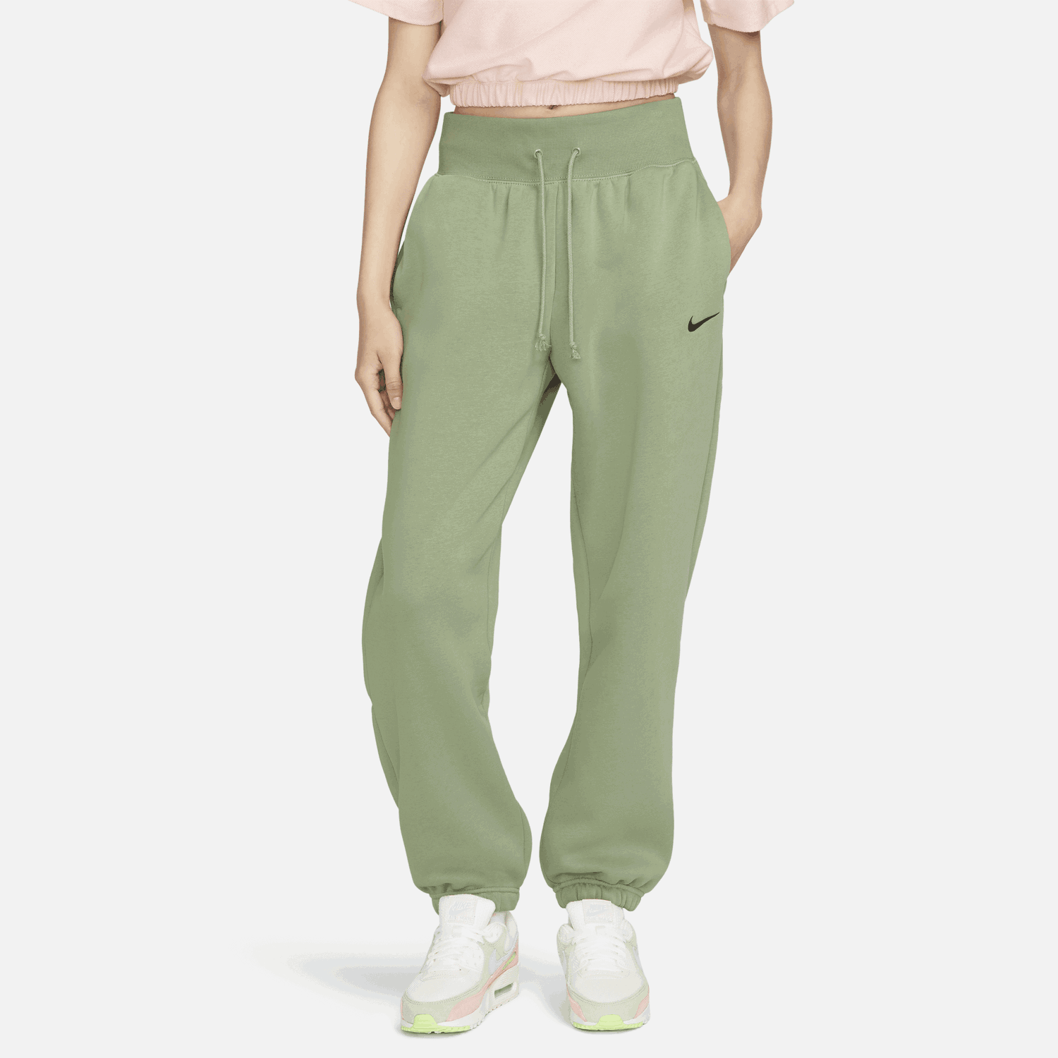 Спортни панталони Nike Sportswear Phoenix Fleece Зелено | DQ5887-386, 0