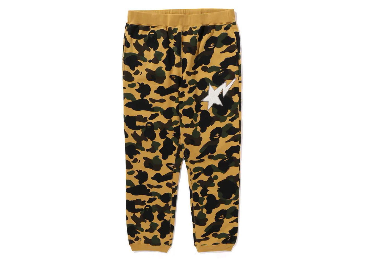 Спортни панталони BAPE BAPE 1st Camo Sweat Pants Yellow Кафяво | 1J80-152-002, 0