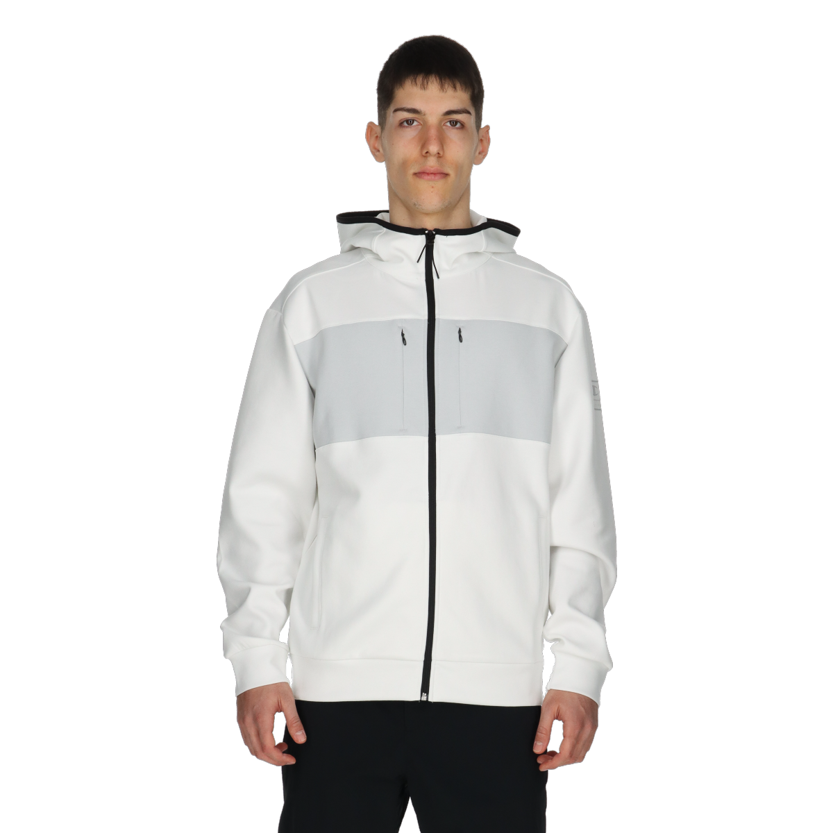Суитчър Champion Color Block Full-Zip Hooded Jacket Бяло | 219762-WW033, 0
