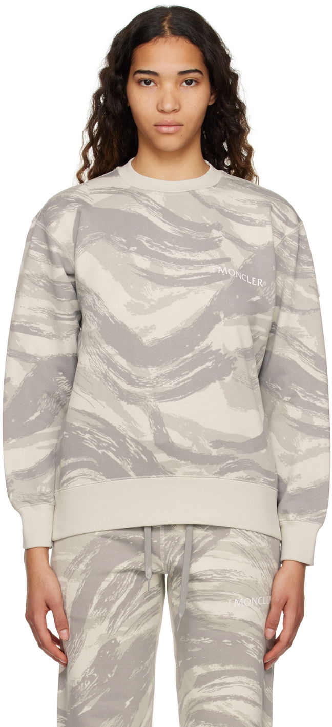 Суитчър Moncler x Genius 4 x HYKE Printed Sweatshirt Сиво | H209K8G00002M2547, 0