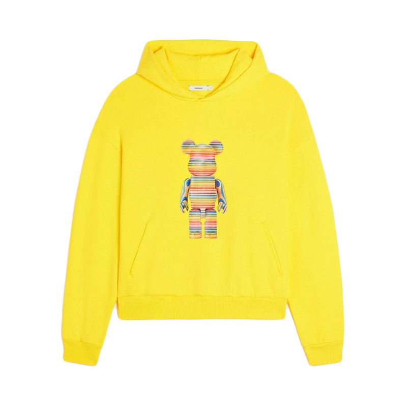 Суитчър PANGAIA Pangaia x Haroshi x Medicom Toy Recycling Hoodie Бяло | 752-148-0001, 1