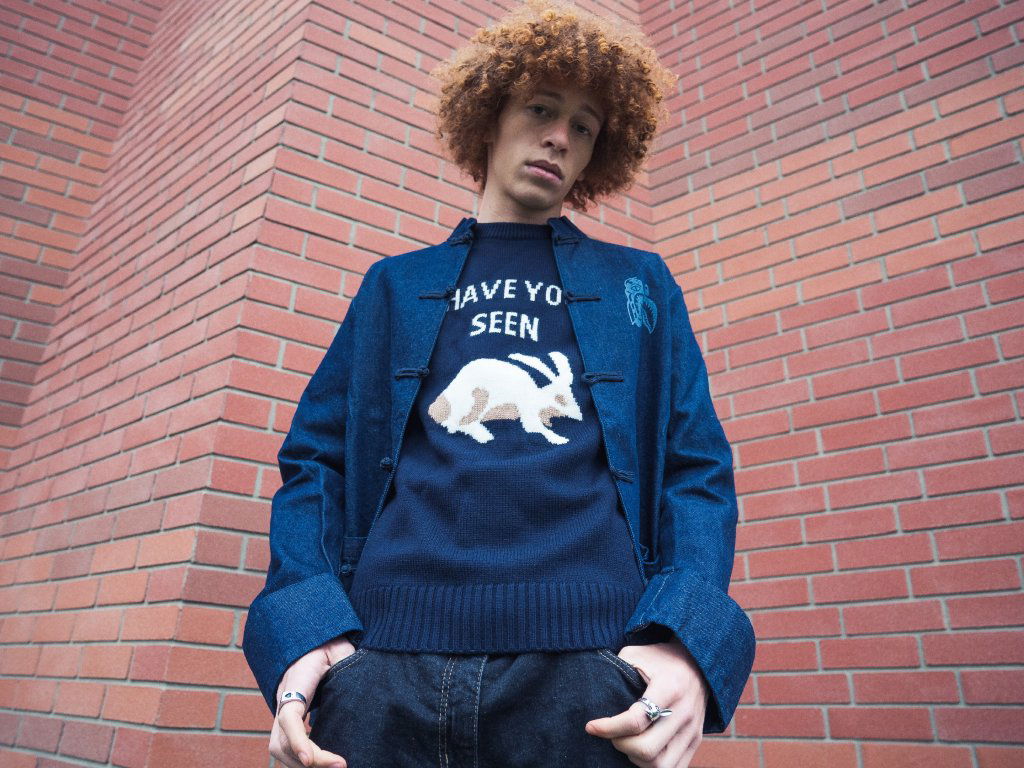 Суитчър BAPE Ursus Round Neck Knit Черно | 3860-120-002, 1