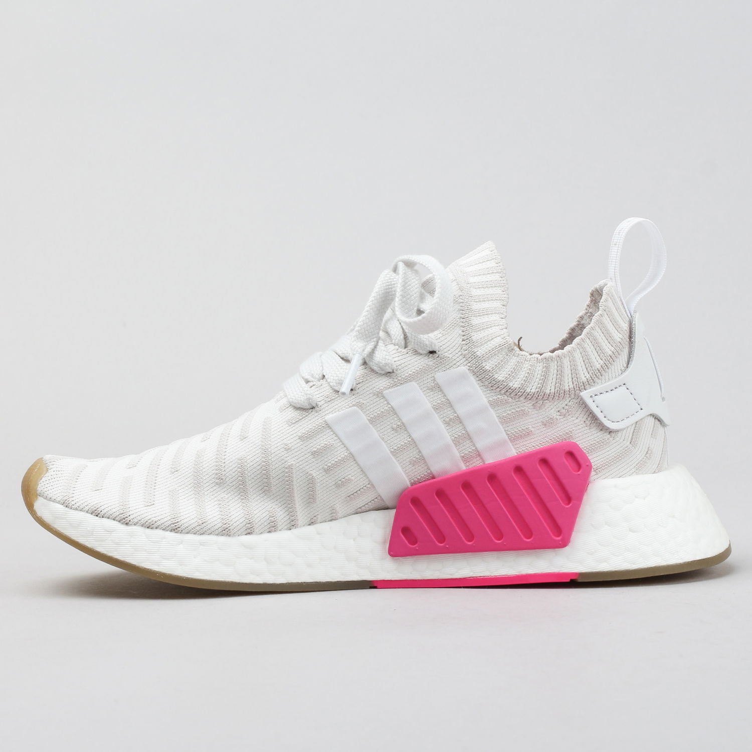 Кецове и обувки adidas Originals NMD_R2 Primeknit "Japan White Gum" W Сиво | BY9954, 0