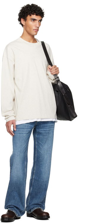 Тениска Fear of God Fear of God ESSENTIALS Holiday Embroidered Classic Long Sleeve T-shirt Бежово | 125HO254202F, 3