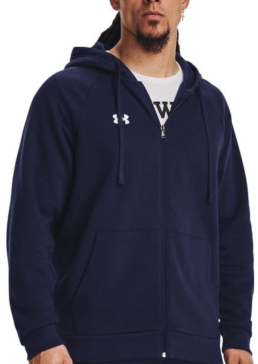 Суитчър Under Armour Rival Fleece Full-Zip Hoodie Тъмно синьо | 1379767-410, 0