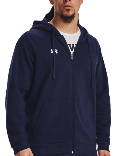 Суитчър Under Armour Rival Fleece Full-Zip Hoodie Тъмно синьо | 1379767-410