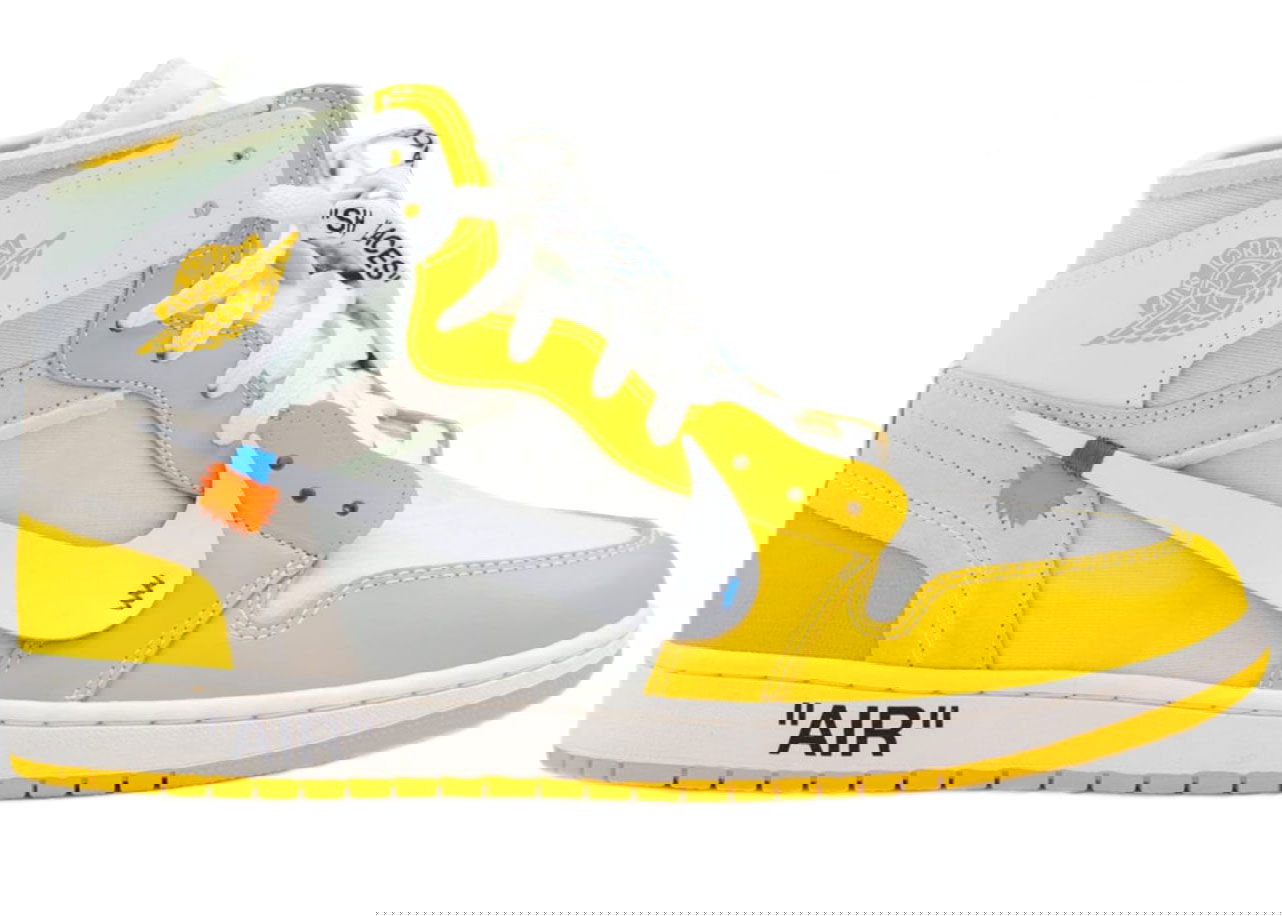 Кецове и обувки Jordan Air Jordan 1 Retro High 'Off-White Canary Yellow' Жълто | AQ0818-149, 0