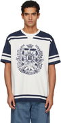 Varsity Balmain Crest Print T-shirt