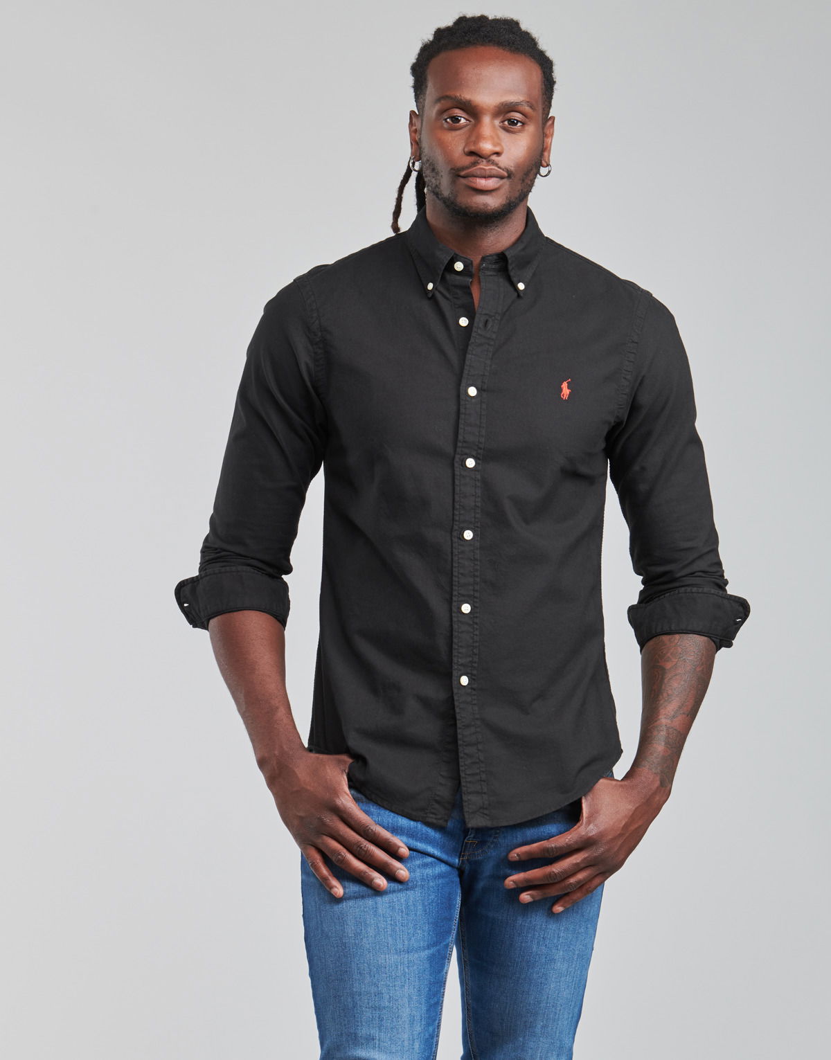 Риза Polo by Ralph Lauren Long Sleeve Shirt Черно | 710772288001-NOS, 1