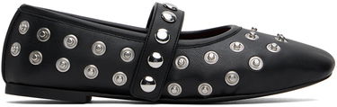 Кецове и обувки Stella McCartney Stella McCartney Ryder Popper-Studded Ballerina Flats Черно | 810473W1IL0, 0
