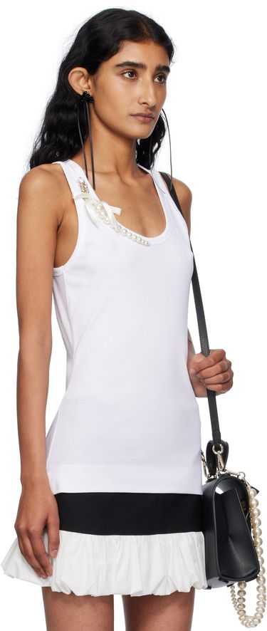 Потник Simone Rocha Simone Rocha Pearl Chain Tank Top Черно | 5375B 0553, 4