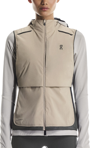 Жилетка On Running Running Weather Hooded Vest Бежово | 1wf30233557, 0