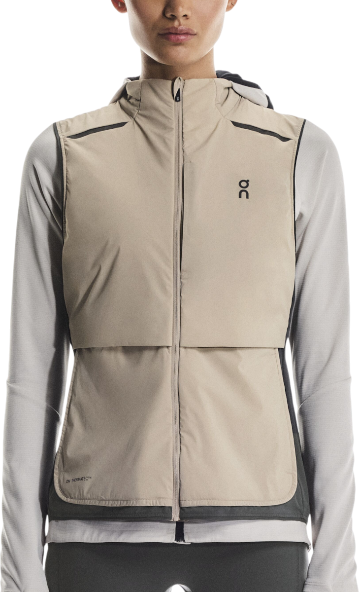 Жилетка On Running Running Weather Hooded Vest Бежово | 1wf30233557