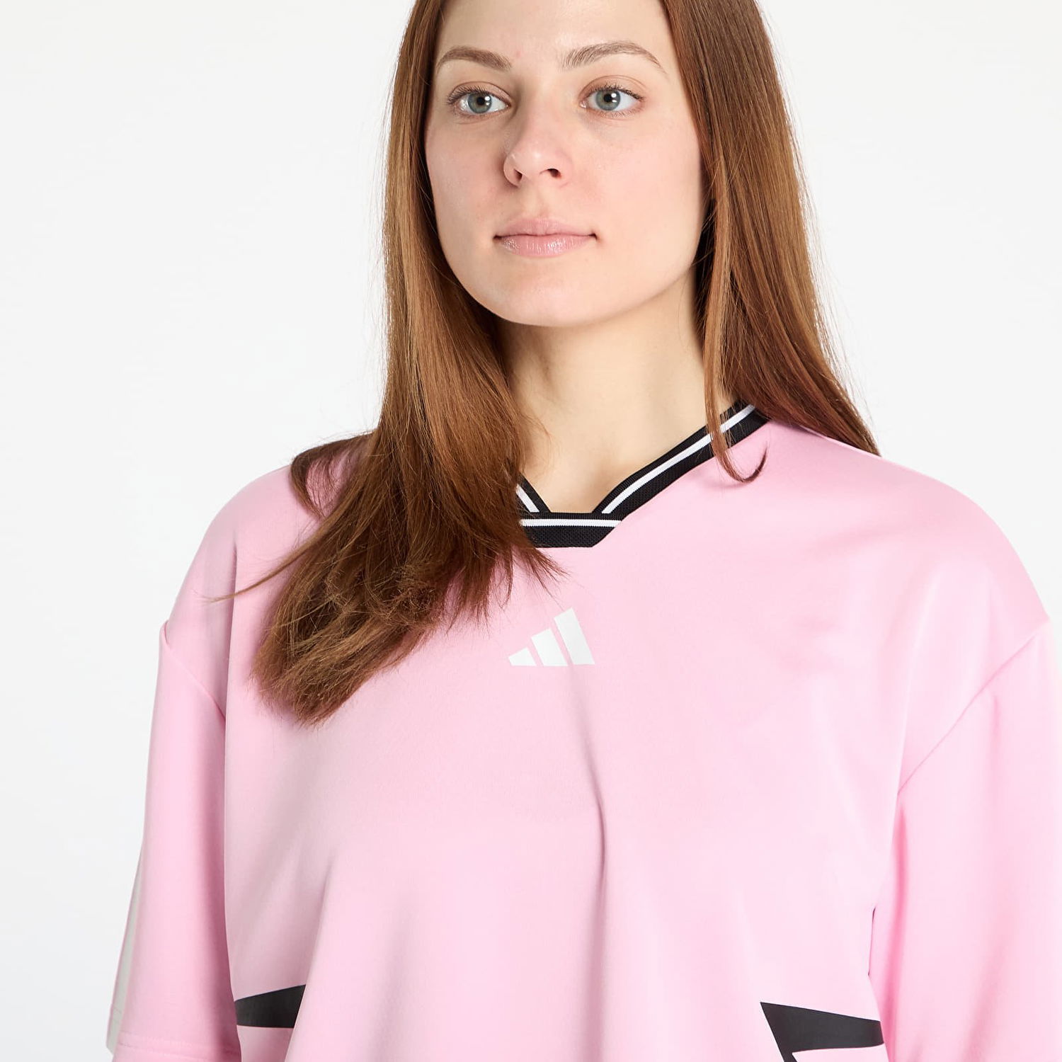 Фланелка adidas Originals Adidas Tiro Cut 3 Stripes Color Block Boyfriend T-Shirt Розово | JG4060, 1