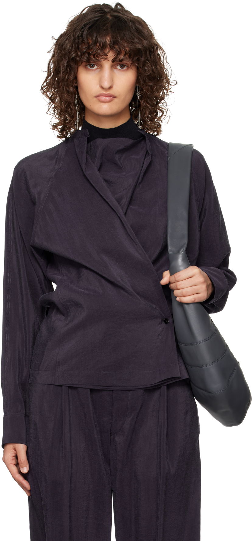 Чанта през рамо LEMAIRE Lemaire Twisted Wrap Blouse Сиво | TO1081 LF1308