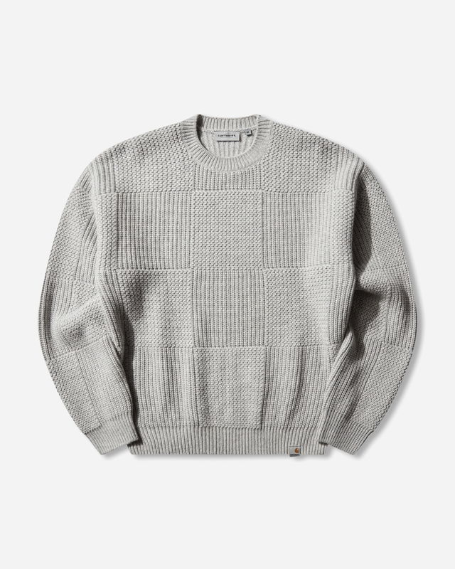 Bishop Textured Paneled Knit Crewneck Sweater