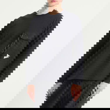 Тениска and wander Heavy Cotton Longsleeve Pocket Tee Черно | 5745284082-010, 2