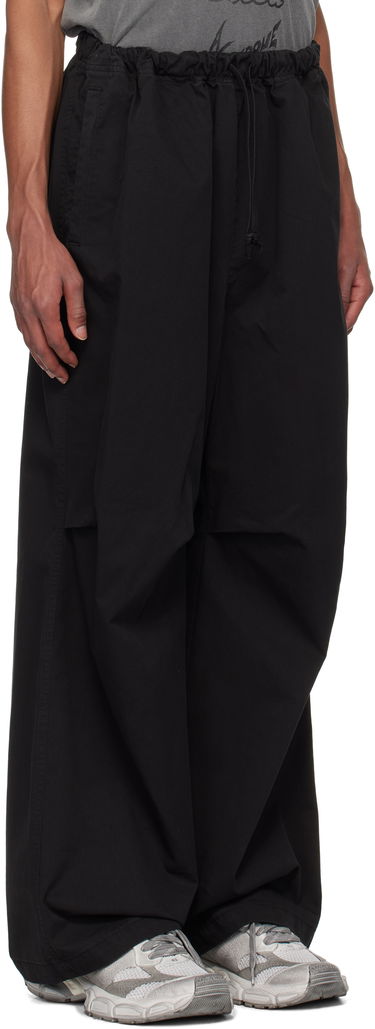 Карго панталони We11done We11done Tucked Wide Trousers Черно | WD-PT3-24-262-U-BK, 4