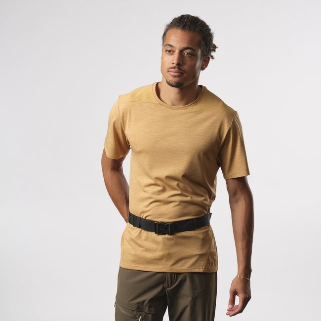Тениска Salomon Trailblazer T-Shirt Бежово | LC2183800, 0