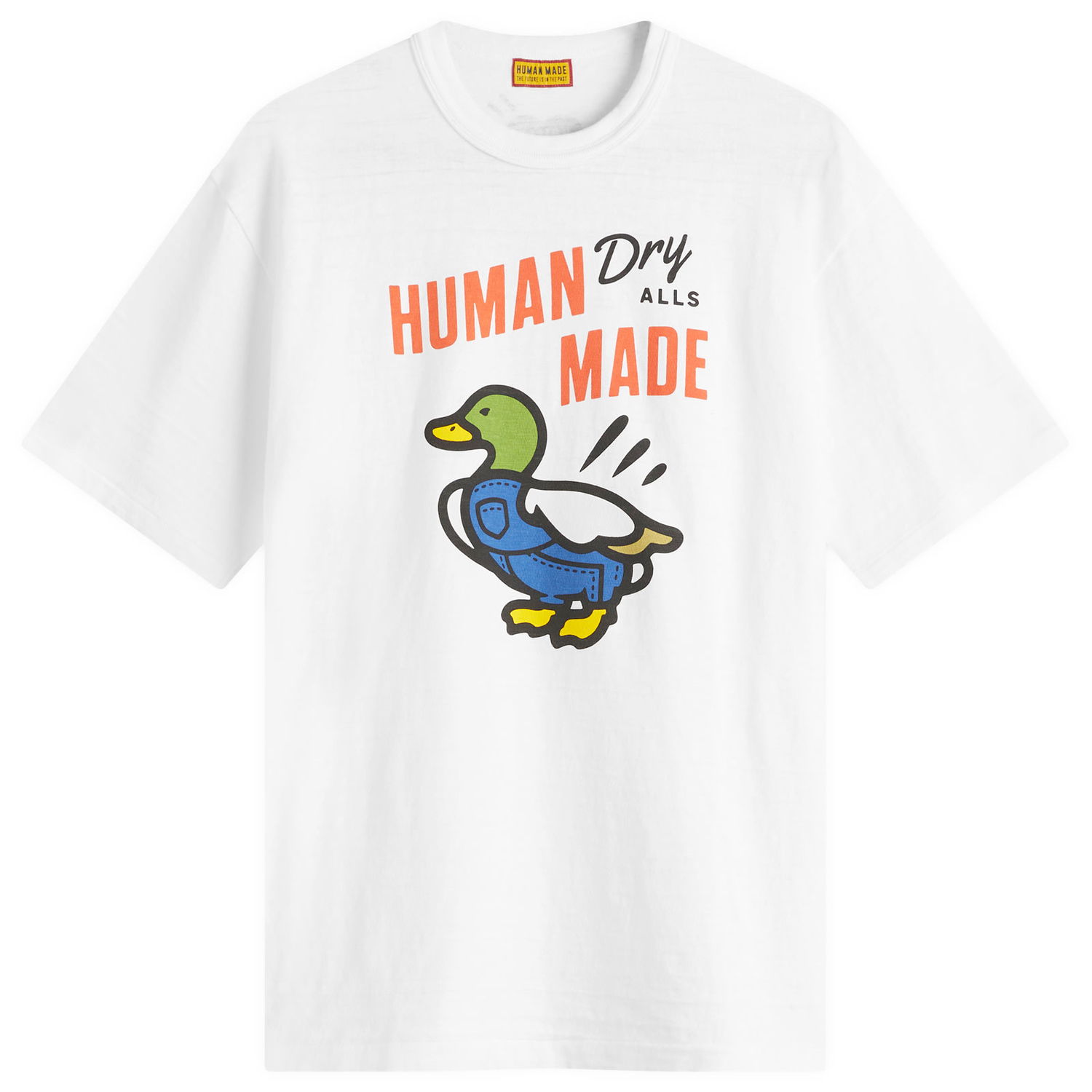 Тениска Human Made Human Made Duck Overalls Graphic T-Shirt, Size Large Бяло | HM29TE006-WHT, 0
