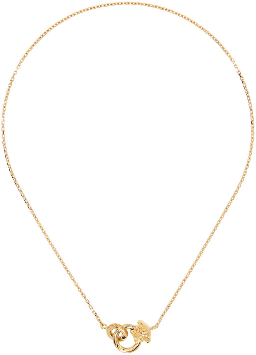 Колие Versace Medusa Necklace "Gold" Металик | 1013669_1A00620_3J000