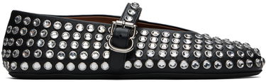 Облекло Alaïa ALAÏA Lambskin Ballerina Flats with Strass Черно | AA3A029CK116, 0