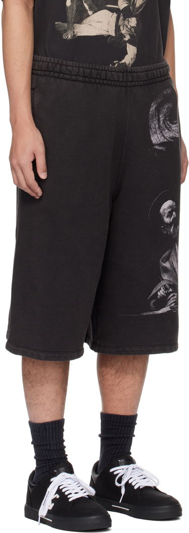 Къси панталони Off-White Gray S.Matthew Shorts Черно | OMCI016C99FLE0011077, 1