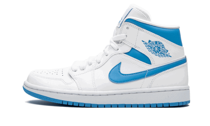 Кецове и обувки Jordan Air Jordan 1 Mid "UNC" Синьо | BQ6472-114, 0